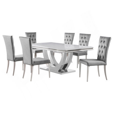 Ensemble de table de salle à manger 7 pièces Kerwin