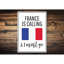 La France appelle la plaque en aluminium-58289266