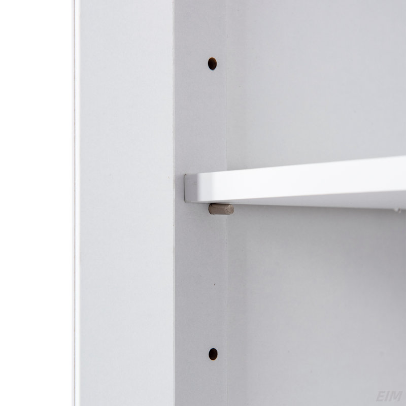 Grande armoire de plancher autoportante avec tablettes et portes