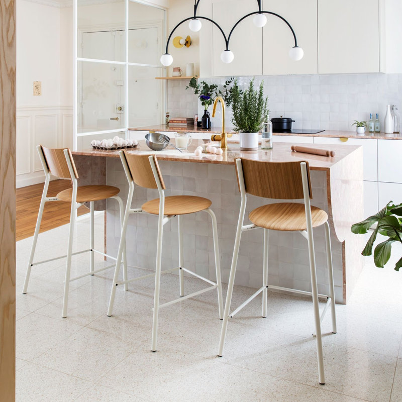 Tabouret de bar SSD, Cream White