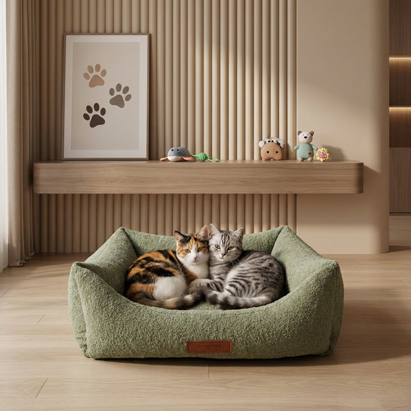 Lit pour chat CozyPaws, Vert