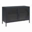 Buffet décoratif 2 portes avec verre cannelé-337102165