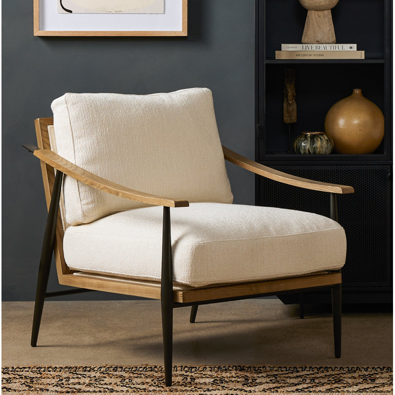 Kempsey Chair, Kerbey Ivory Polyester Blend