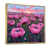 Toile avec cadre flottant or