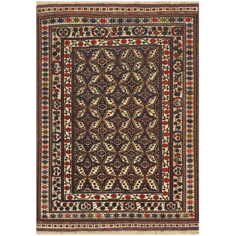 Laine soumak afghane tissée à la main Kilim
