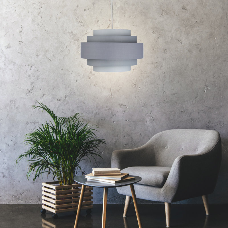 50cm H Cotton Drum Pendant Shade ( Uno ), Ombre