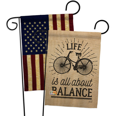 Double Sided 18.5'' H x 13'' W Polyester Garden Flag