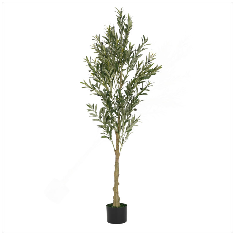 Olive artificielle avec pot, H 71 po x l 30 po x P 30 po