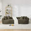 Canapé modulaire courbé 4 places Modern Cloud, canapé de salon à compression minimaliste, sans assemblage, chenille-1026196006
