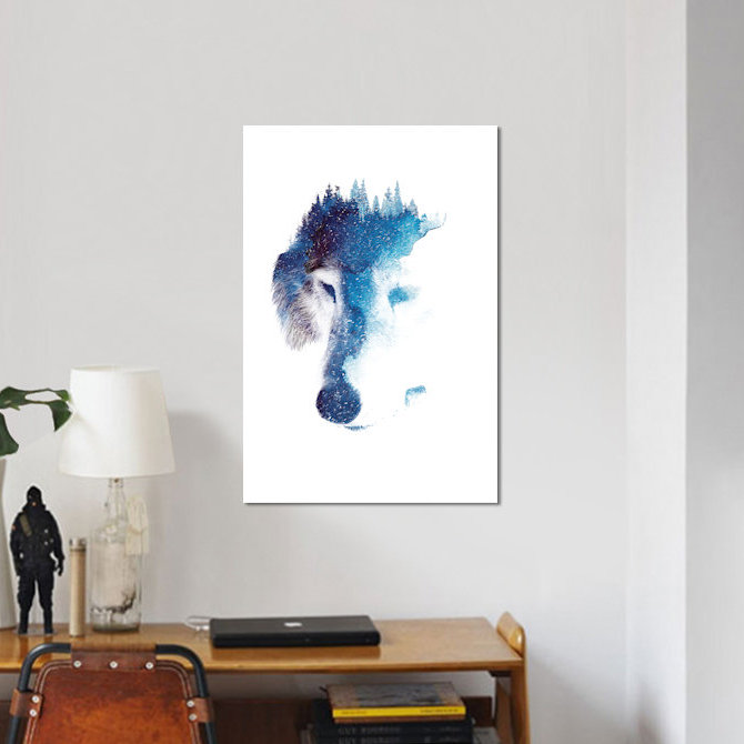«Through Many Storms», impression sur toile, H 26 po x l 18 po x P 1,5 po, Toile encadrée noire, Pas de tapis