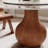 Ikerne Round Dining Table With Lazy Susan Vase-Shaped Solid Wood Pedestal-1446827007-1446827006