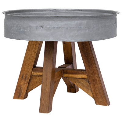 Coffee Table Mixed Recycled Wood 60x45 cm 