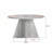 Modern Walnut Dining Table, 120 x 75 x 120 cm, 100% Melamine Coated Particle Board, Thickness: 5 cm, & Durable, Supports Up to 60 kg, For Contemporary Dining Spaces-1722433898