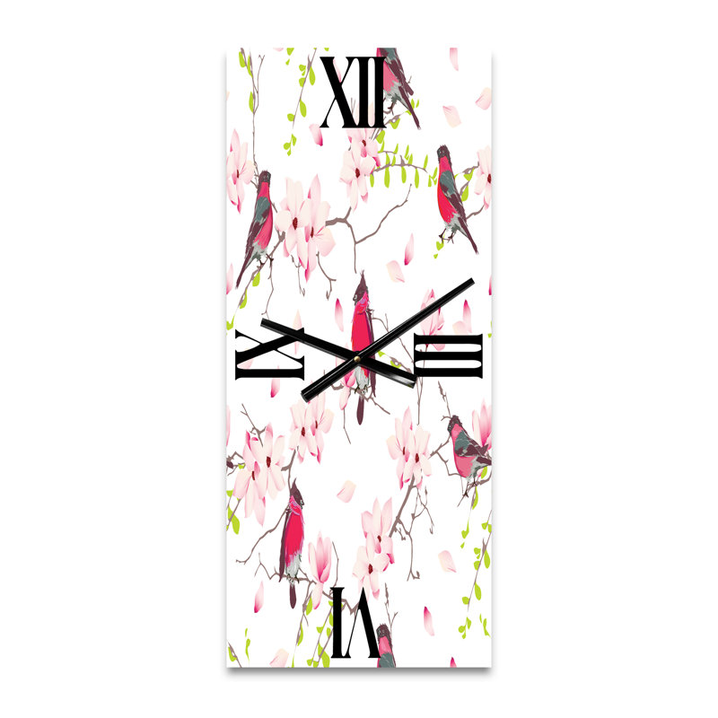 Horloge murale Bouvreuil sur magnolia, Petit