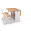 Aaeden 4 - Person Butterfly Leaf Pine Solid Wood Dining Set