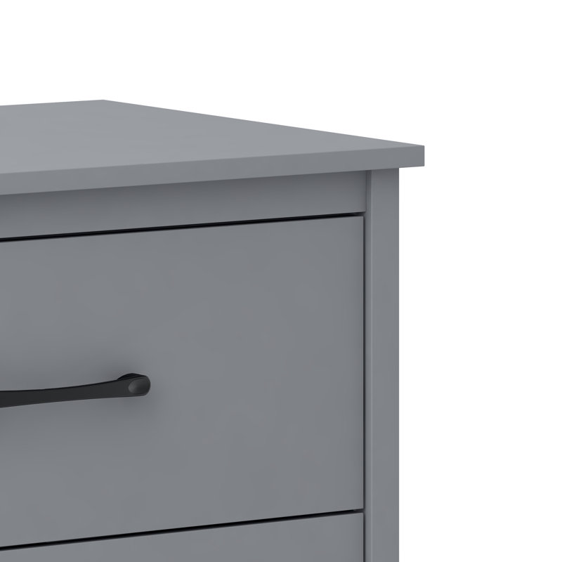 Commode 6 tiroirs Allysyn, Gris froid