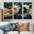 Toile naturelle avec cadre flottant