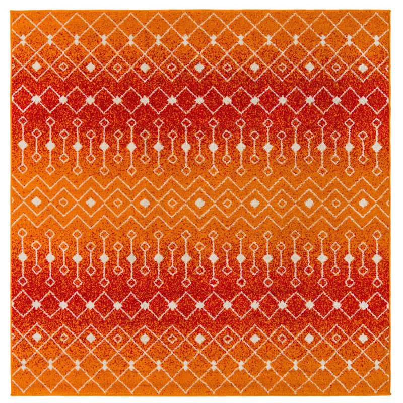 Abstract Indoor Rug, Square 7'10"