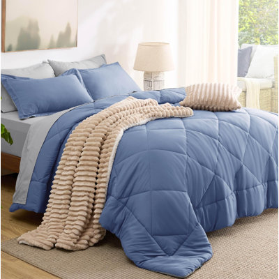 Best Seller Bedsure Comforter Set Reversible Bedding for All Seasons-89GSM