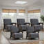 Fauteuil d'appoint rembourré en tissu de 28,35 po de largeur avec pieds en bois massif (ensemble de 5)-407407943-406491943