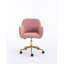 Chaise de bureau polyvalente et réglable avec pieds en métal et roulettes lisses pour un confort accru-289059805