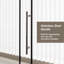 Porte de douche sans cadre 60 po x l 72 po x H 72 po