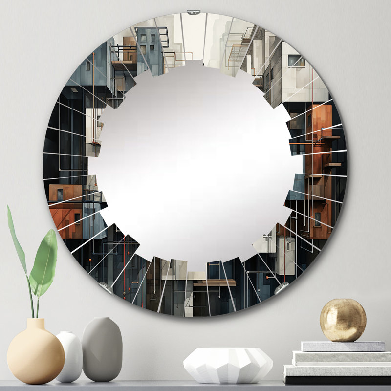 Miroir mural Hardedge Art, 24 po x 24 po