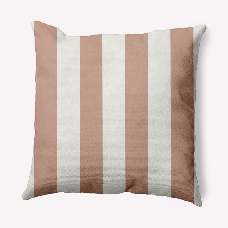 Coussin Stripe, 18 po x 18 po, Mauve