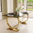 5 Piece Luxury And Stylish Dining Table Set With 4 Leather Dining Chairs-919748664-919748621-919748658