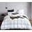 Grid Comforter Set Plaid Bedding Set 1 Checkered Comforter with Pillowcases-114984127-114984124