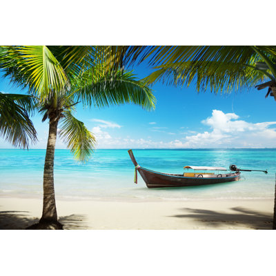 Beach Scene - Wrapped Canvas Print