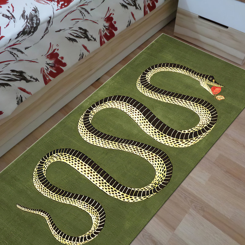 Exquisite Floral Print Non Woven Thin Rug with Detailed Border and Intricate Design Ideal for Enhancing Home Decor