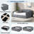 Modern Upholstered Daybed With Underneath Storage Sapce And Vertical Striped Design-1884103878-1884103879