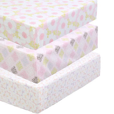 100% Cotton Floral Fitted Sheet