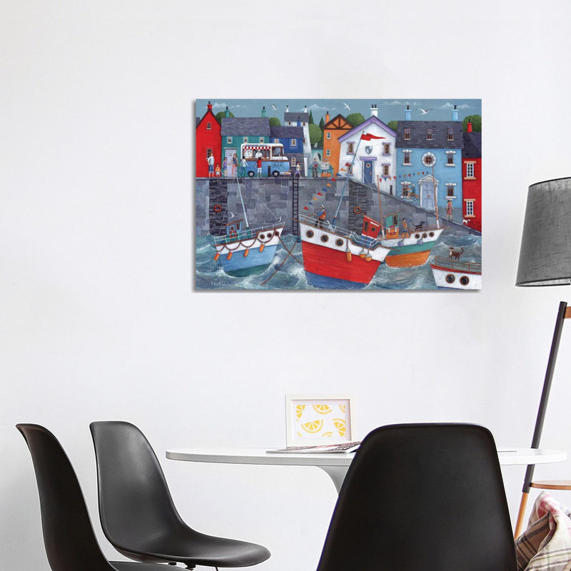 Seaside Promenade by Peter Adderley - Wrapped Canvas Print, 101.6 cm H x 66.04 cm W x 3.175 cm D