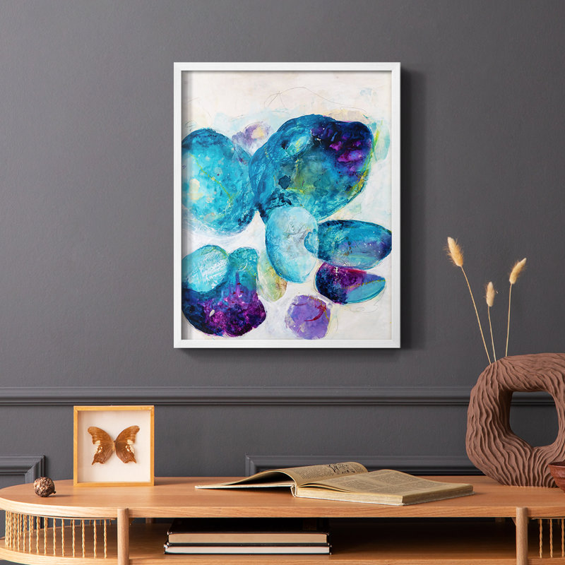 Reproduction encadrée Aegean Dream II - bois massif, Blanc, H 10 po x l 8 po