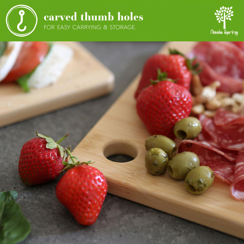 Nicola Spring Bamboo Chopping Board Set