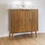 Buffet buffet avec rangement, armoire de ferme avec trombone
