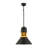 Elegant Adjustable Chandelier, Black Metal Body, Ø11.8 x 13.8 inches | Height Adjustable from 15.7 to 55.1 inches | Compatible with E27 Bulbs (Max 40W) | Stylish Lighting for Home & Office, IP20 Rated