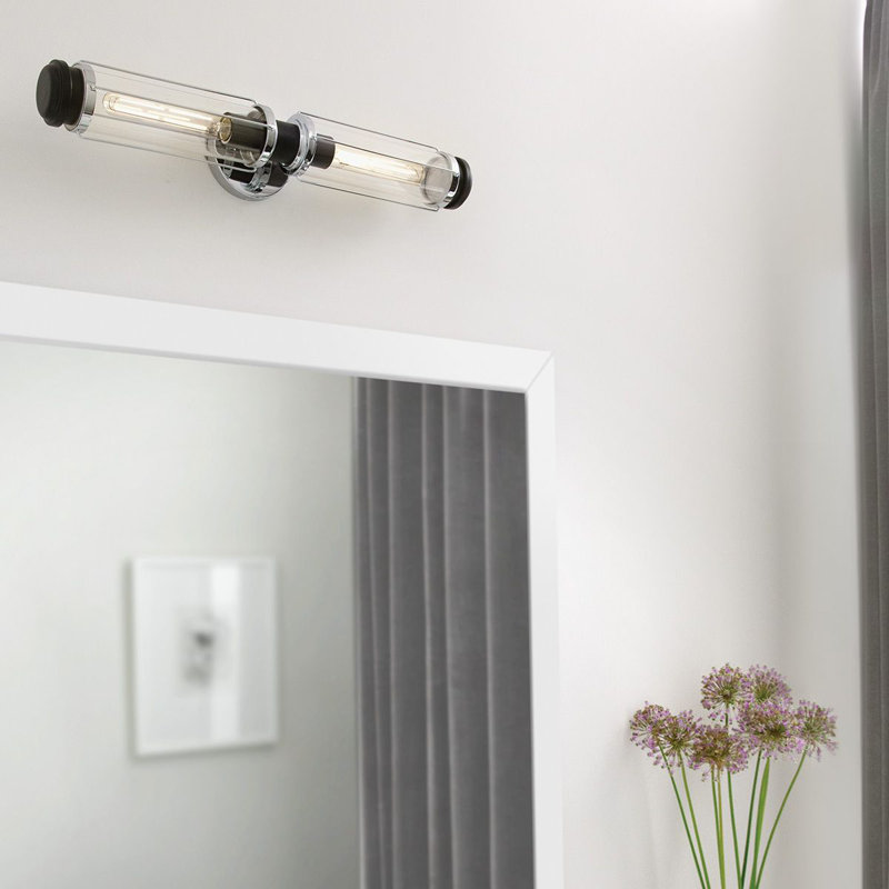 Clarissia Wallchiere, Polished Chrome/Black