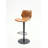 Madrene Swivel Upholstered Adjustable Height Counter Stool with Metal Frame