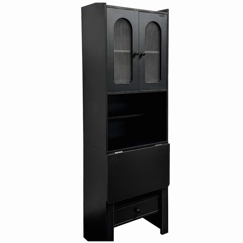 Table d'écriture pliable, armoire de bureau avec tablette et tiroir