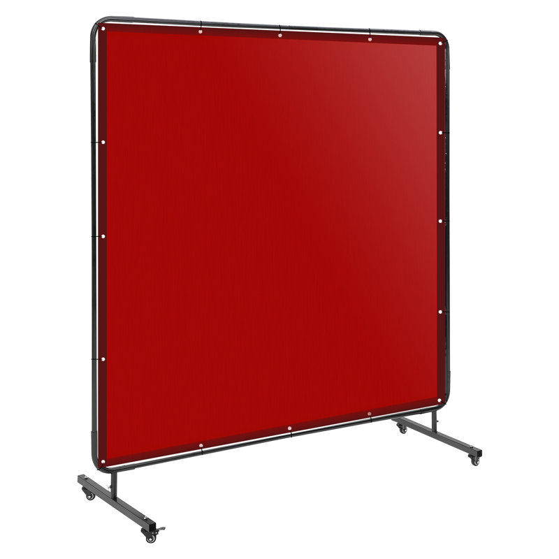 Single Panel Room Divider, 12.5cm H x 18.5cm W, Red