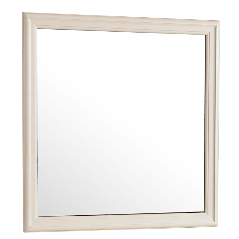 Wall Mirror, Beige