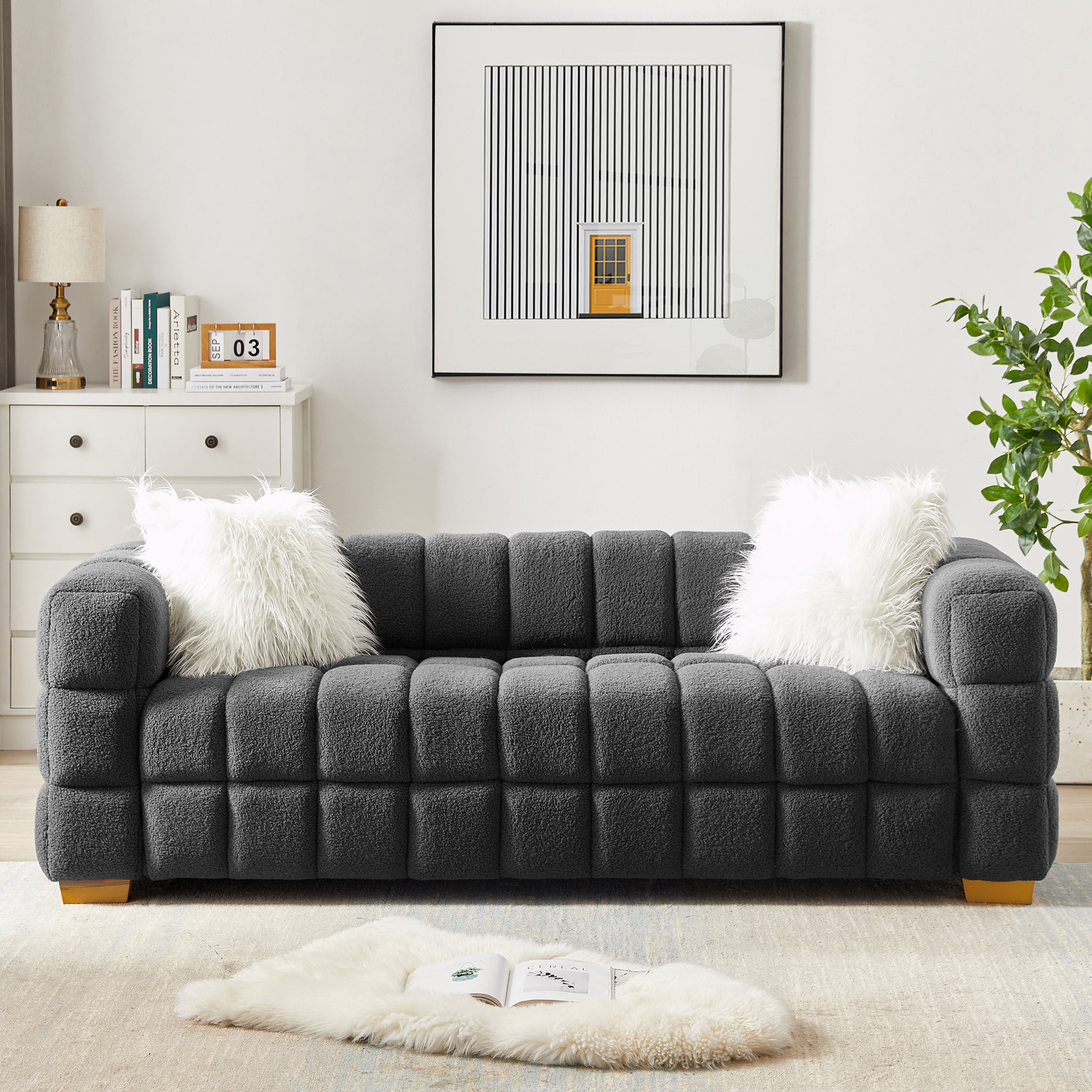 Mercer41 Zahari 82.67'' Upholstered Sofa | Wayfair