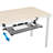 Mount-It! Ergonomic Sliding Under Desk Clamp Keyboard Tray and Mouse Platform, 26.4" x 11.8"