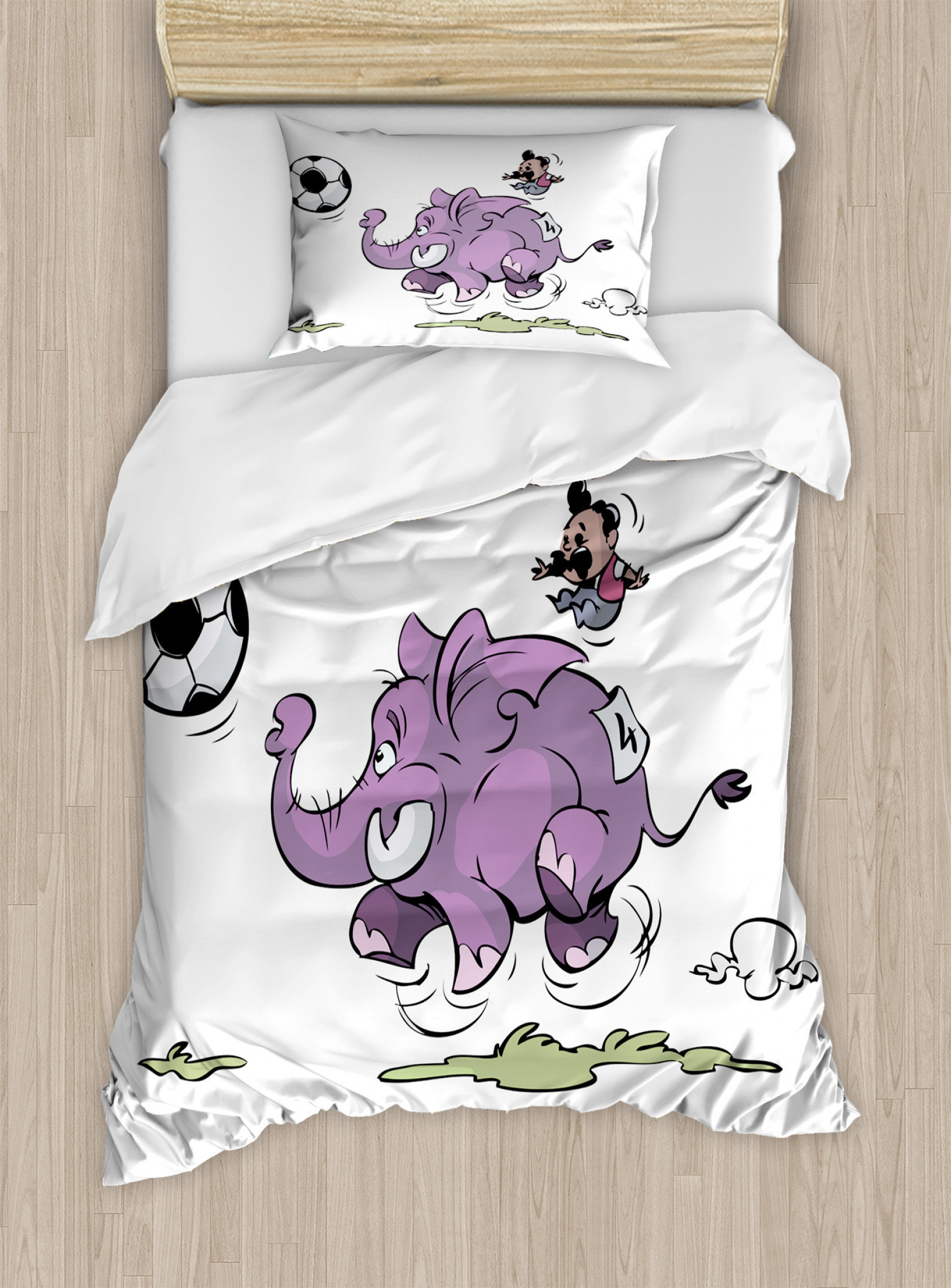 Floral Elephant WJ0201028CL Duvet Cover Set