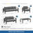 All-Weather 5-Piece Modern Metal Patio Furniture Set-1565303459