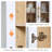 Ann Modern Arched Bathroom Wall Cabinet with Glass Doors, White-1PCS-428058262-422599759