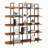5 Tier Bookcase Home Office Bookshelf, Industrial Style Shelf with Metal Frame-1839920556-1864945119
